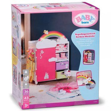 Игровой набор Baby Born Гардероб с радугой и уткой (836040)
