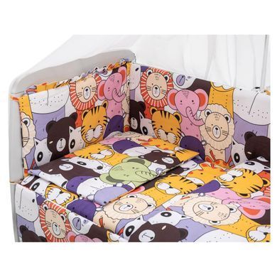 Детская постель Babyroom Gold RG-08 белый (большие зверьки)
