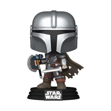 Фігурка Funko Pop! Star Wars Мандалорець і Ґроґу Мандалорець зі зброєю (90824)
