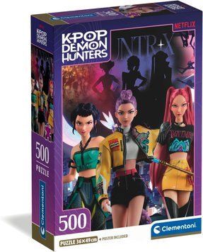 Пазлы Clementoni Герои фильма KPop &ndash; охотники на демонов 500 эл. (35626)