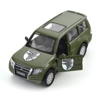 Автомодель TechnoDrive Шевроны Героев Mitsubishi Pajero 4WD Turbo 93 ОМБр (250283)
