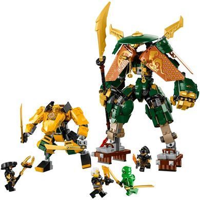 Конструктор LEGO NINJAGO Командные роботы ниндзя Ллойда и Арин 764 детали (71794)