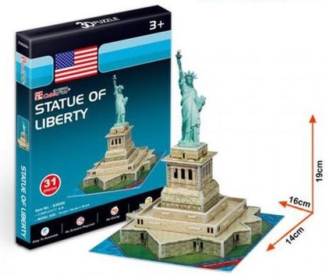 Трёхмерная головоломка Статуя Свободы мини CubicFun (S3026h)