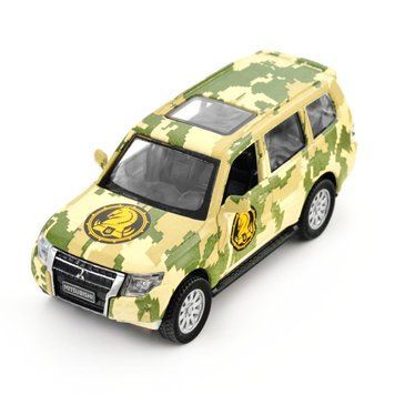 Автомодель TechnoDrive Шевроны Героев Mitsubishi Pajero 4WD Turbo 47 ОМБр (250361)
