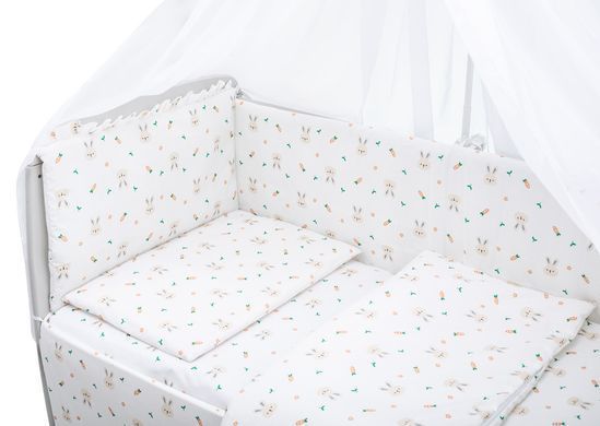 Детская постель Babyroom Gold RG-08 белый (кролики с морковью)