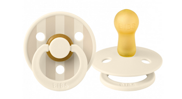 Соска пустушка BIBS Pacifier Studio Colour Block Latex Size 2 Ivory Vanilla (20016245)
