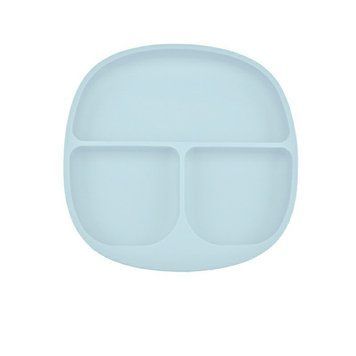 Тарілка з секціями силіконова - Baby Blue BNB (0114-baby-blue)