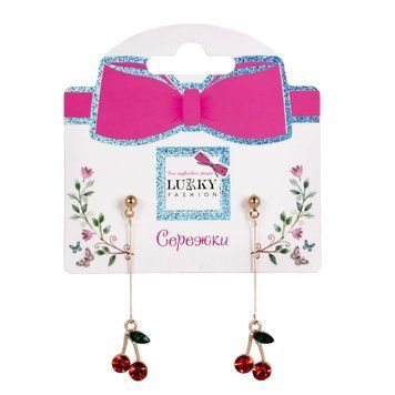 Серьги Lukky Fashion Черешни (T24627)