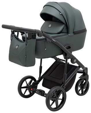 Коляска 2в1 Adamex Mobi Air Thermo New ECO темо-зелений (SA-29)