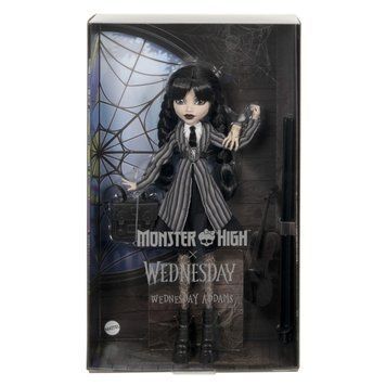 Лялька Monster High X Wednesday Венздей у шкільній формі (HXJ04)