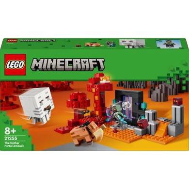 Конструктор LEGO Minecraft Засада возле портала в Нижнем мире 352 детали (21255)