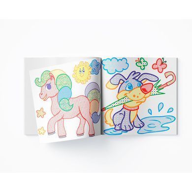 Книга "Водяні розмальовки з кольоровим контуром. Свійські тварини" Crystal Book