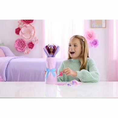 Набор сюрприз с куклой Barbie Petal Pop Фиолетовая маргаритка (JMF58)