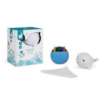 Игрушка для купания Janod Рисование нарвал J04726