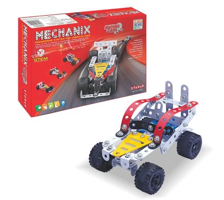 Металевий конструктор, розвиваючий "MECHANIX" Автомобілі (155 елм./15 моделей) (1014)