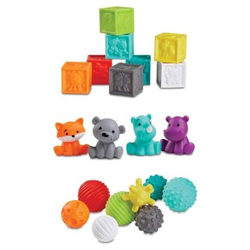 Розвивальний набір Infantino М'ячики кубики звірята (5373)