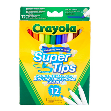Набор фломастеров Crayola Supertips 12 шт (7509)