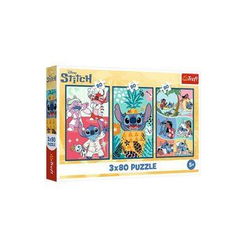 Пазлы Trefl 3x80 Lilo&Stitch Мир Cтеча (48859)