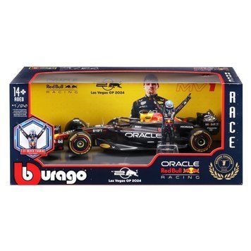 Автомодель с фигуркой Bburago Формула-1 Oracle Red Bull Racing RB20 2024 1:24 №1 (18-28060)