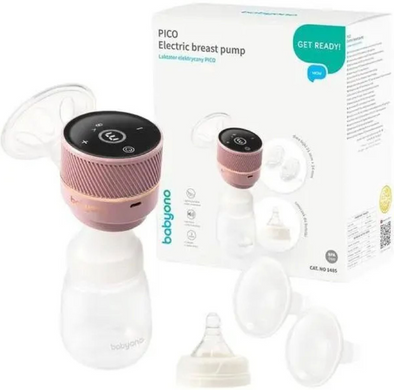 Молоковідсмоктувач BabyOno PICO + Вкладки лактаційні Comfort 140шт/уп. (1485А)