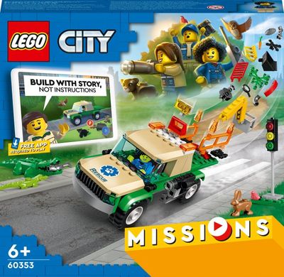 Конструктор LEGO City Миссии спасения диких животных (60353)