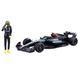 Автомодель с фигуркой Bburago Формула-1 Mercedes-AMG Petronas W15 2024 1:24 №44 (18-28069)