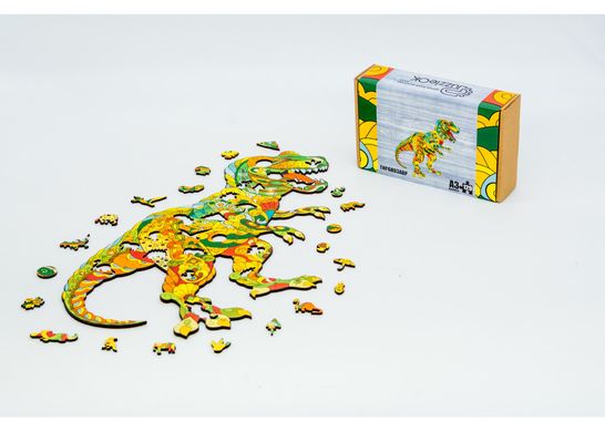Фігурний дерев'яний пазл PuzzleOK Тиранозавр Рекс (PuzA3-000718)