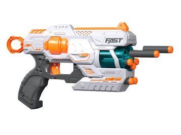 Игрушечный бластер Белый Fast Pioneer (BH703)