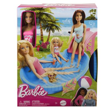 Игровой набор Barbie Развлечения у бассейна (HRJ74)