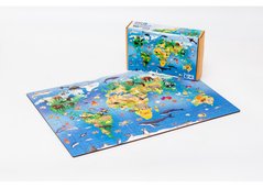 Фигурный деревянный пазл PuzzleOK Детский мир (PuzA3-04024)