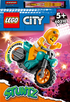 Конструктор LEGO City Stuntz Трюковой мотоцикл с цыпленком 10 деталей (60310)
