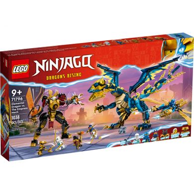 Конструктор LEGO NINJAGO Стихийный дракон против робота Императрицы 1038 деталей (71796)