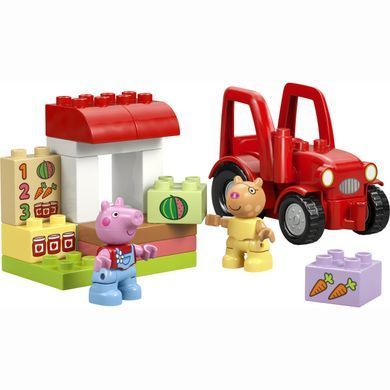 Конструктор LEGO DUPLO Peppa Pig Трактор и рынок (10468)