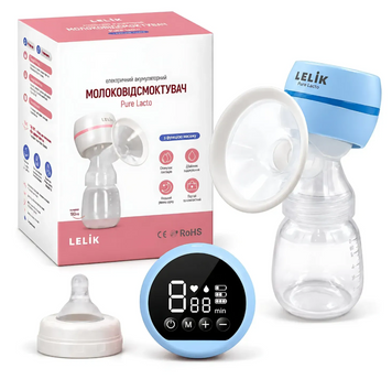 Молоковідсмоктувач електричний LELIK Pure Lacto блакитний