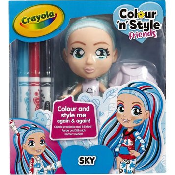 Набір для творчості Crayola Colour n Style, Стильні дівчата, Скай (918938.005)
