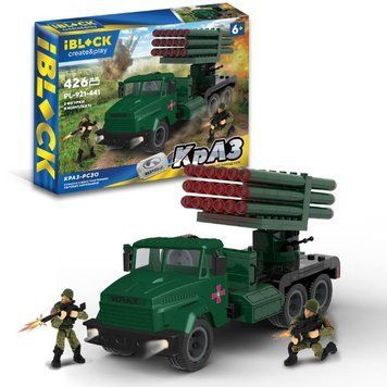 Конструктор IBLOCK Армия КрАЗ РСЗО (PL-921-441)