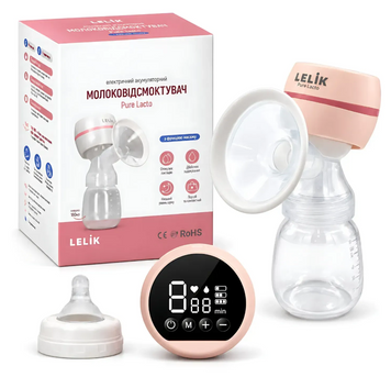 Молоковідсмоктувач електричний LELIK Pure Lacto рожевий