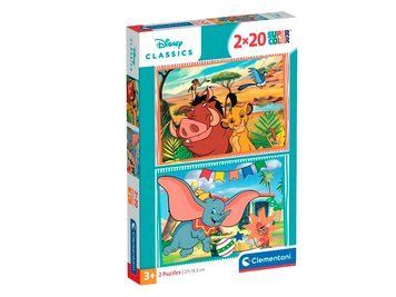 Пазлы Clementoni Эпизоды из мультфильмов Дисней 2в1 (24837)