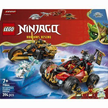 Конструктор LEGO NINJAGO Комбинированные транспортные средства Кая и Коула (71864)