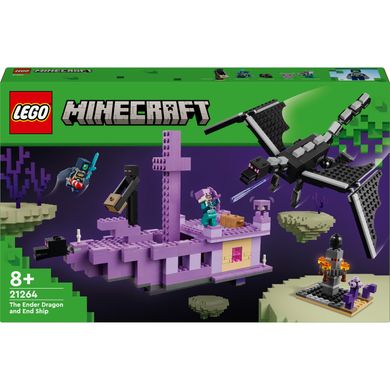Конструктор LEGO Minecraft Дракон Энда и Корабль Края (21264)