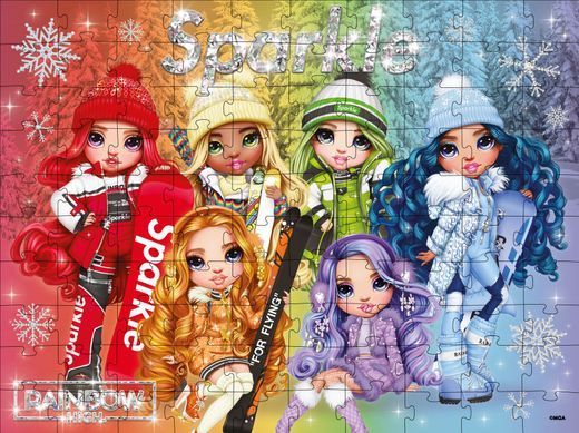 Набір пазлів Rainbow High Winter Break, 100 елементів Ідейка (LP100-002)