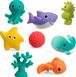 Сенсорный набор игрушек для ванны Infantino В мире морском 8 шт (305031)