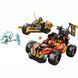 Конструктор LEGO NINJAGO Комбинированные транспортные средства Кая и Коула (71864)