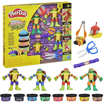 Набор для творчества Play-Doh с массой для лепки Ракушки-ниндзя: Ковабунга (G0556 PD)