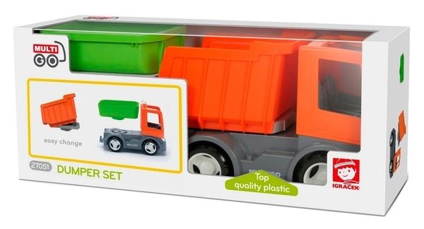 Самосвал Multigo Efko 1+2 с двумя кузовами (TOYS27051)