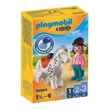 Конструктор Playmobil 1.2.3 Всадник с лошадью (70404)