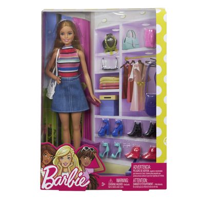 Игровой набор Barbie Модная коллекция обуви (FVJ42)