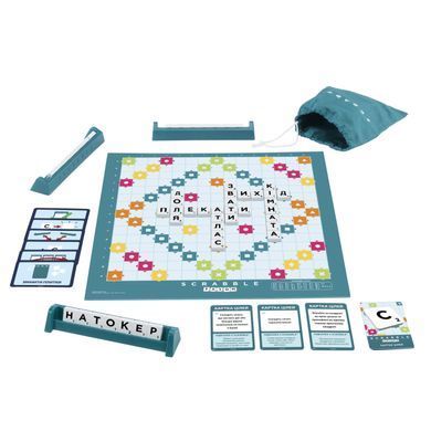 Настольная игра Mattel Games Скрабл Оригинал на украинском (HXW21)