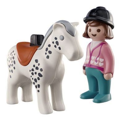 Конструктор Playmobil 1.2.3 Всадник с лошадью (70404)