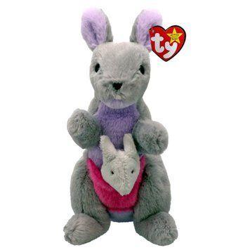 Мягкая игрушка TY Beanie Babies Серый кенгуру Kayla 15 см (41349)